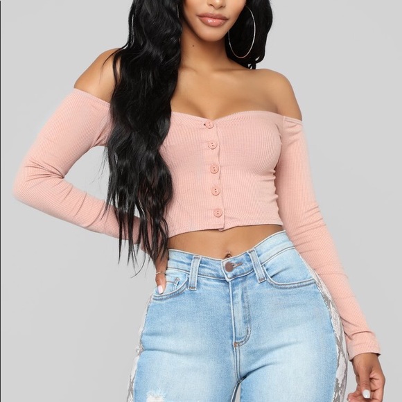 FASHION NOVA Talk That Talk Off Shoulder Top
